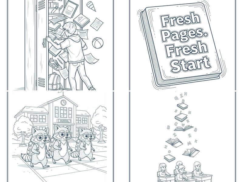 Creative September School Life Coloring Pages