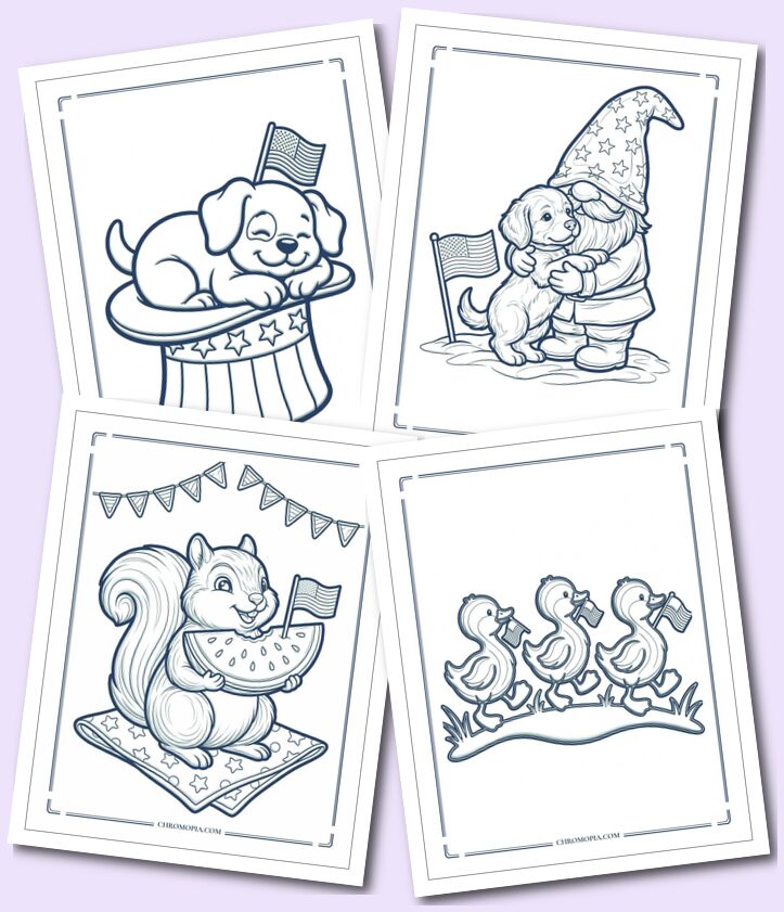 Cute 4th of July Coloring Pages