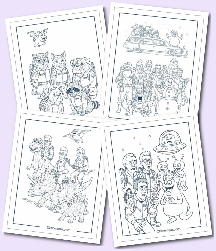 Cute and Funny Styles Ghostbusters Coloring Pages