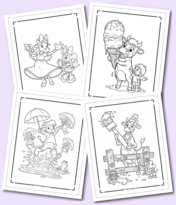 Disney Clarabelle Cow Coloring Pages for Kids