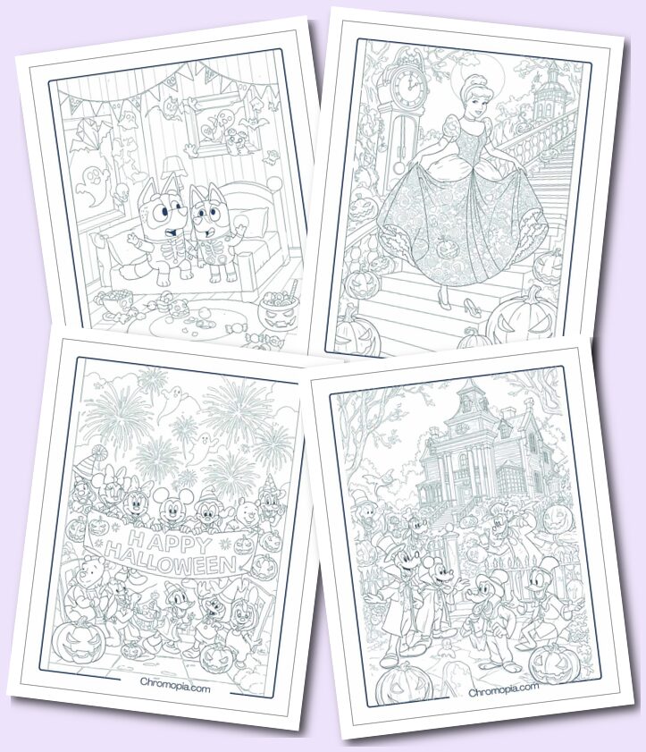 Disney Halloween Coloring Pages