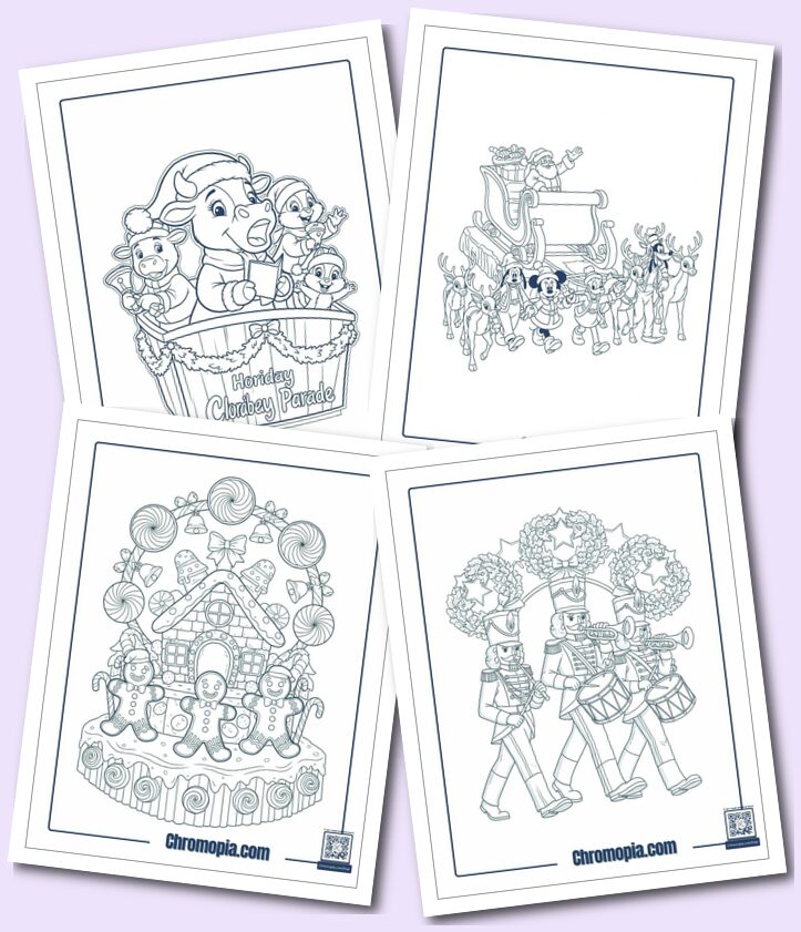 Disney Parks and Parade Exclusives Coloring Pages