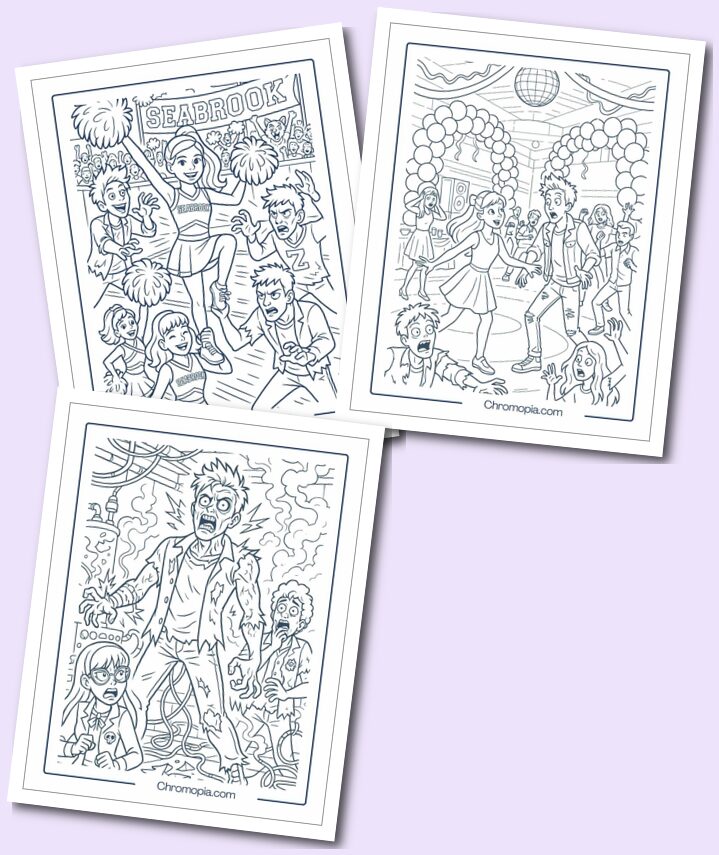 Disney Zombies Coloring Pages