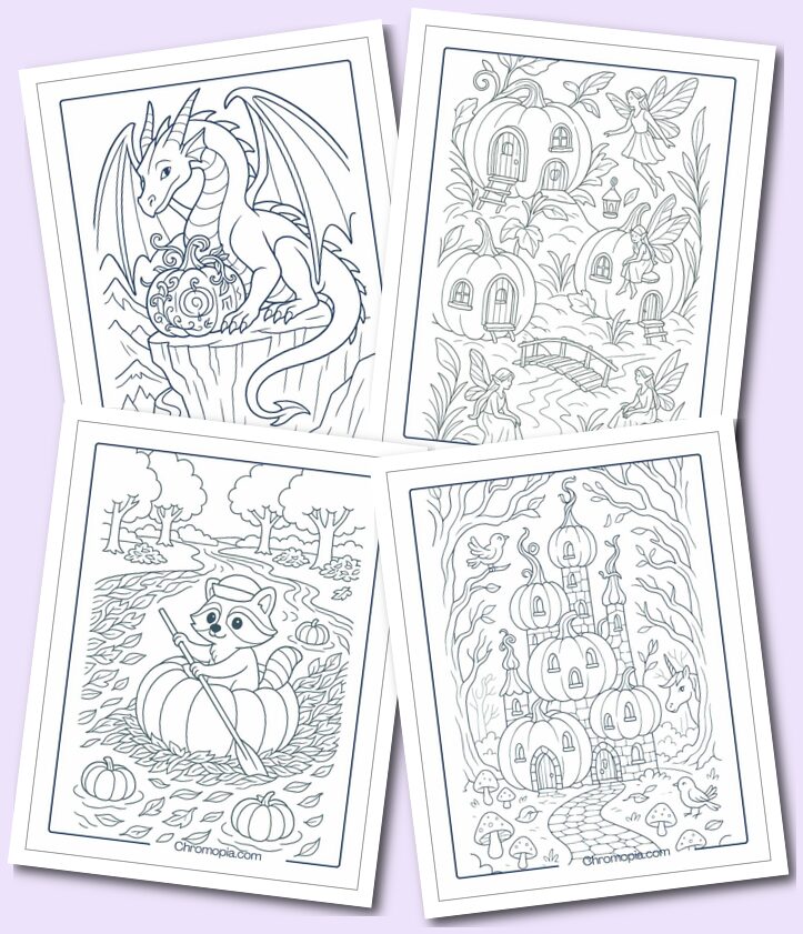 Fictional Fantasy Pumpkin Coloring pages