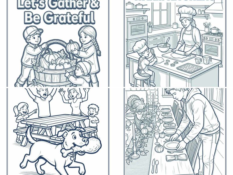 Fun Thanksgiving November Coloring Pages