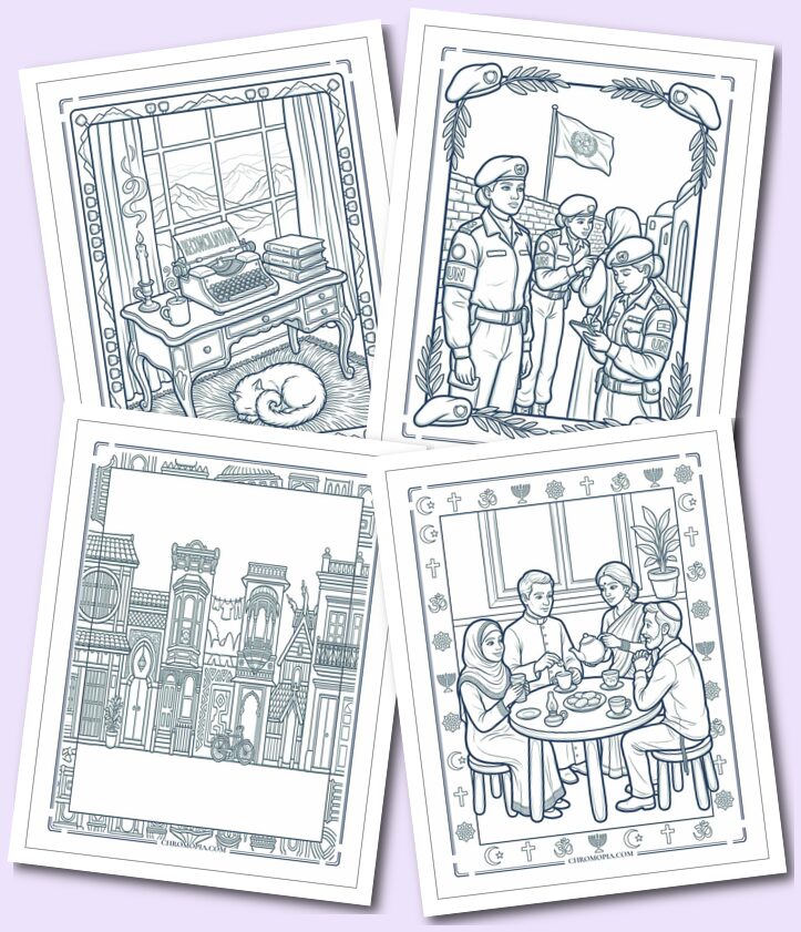 Inspiring Global Unity and Cultural Dialogue International Peace Month Coloring Pages