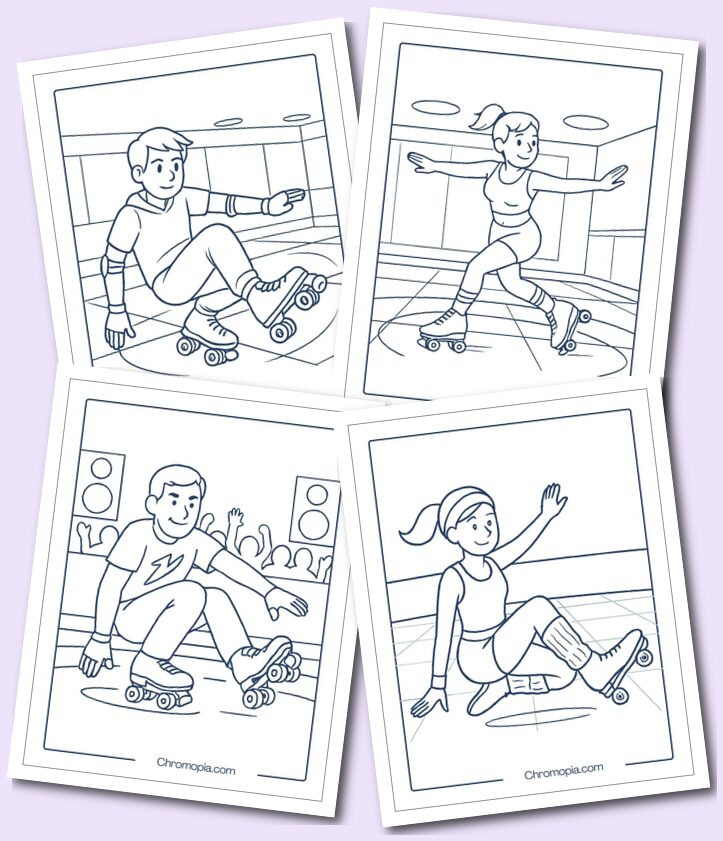 Jam Skates – Roller Skates Coloring Pages