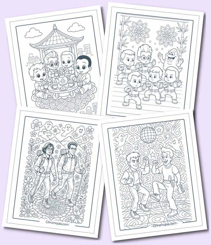 Mindful Ghostbusters Coloring Pages