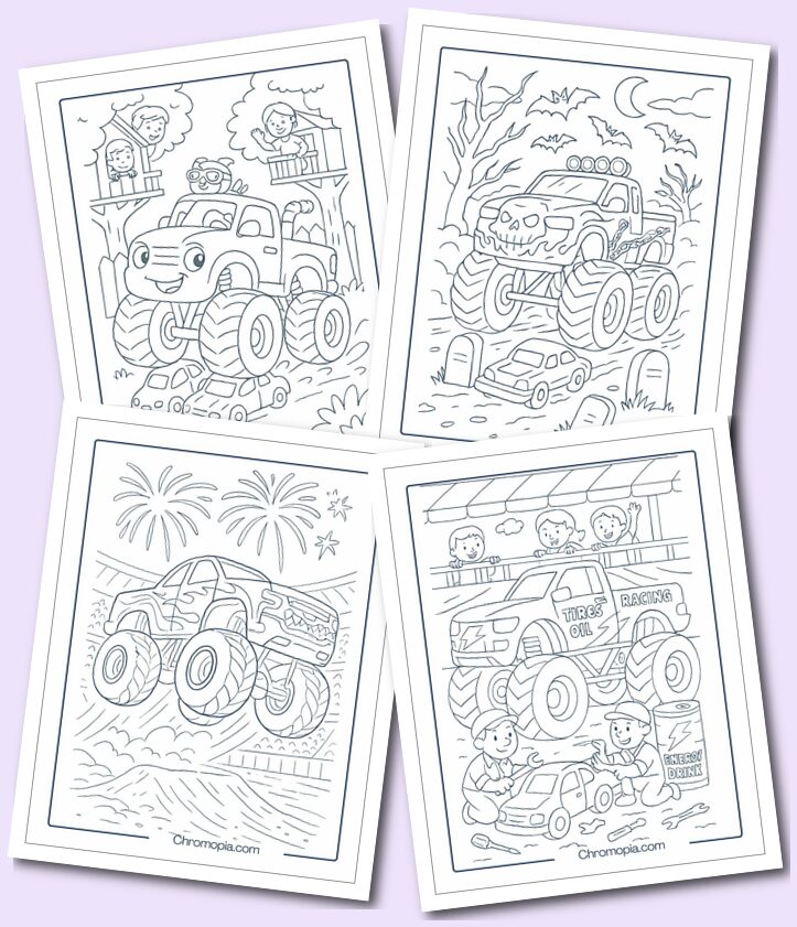Monster Jam Truck Coloring Pages