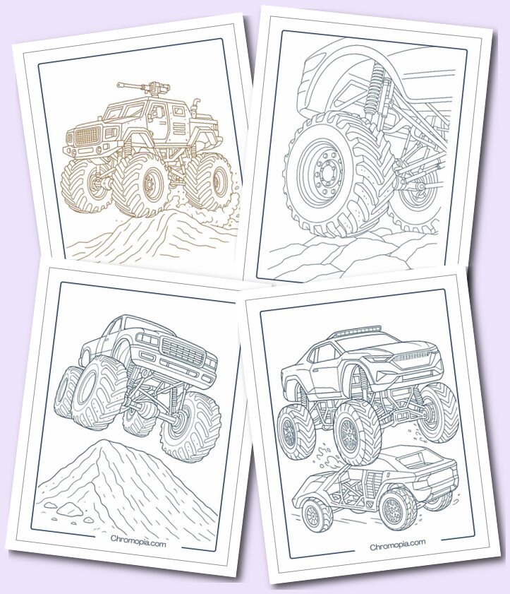 Monster Truck Coloring Pages