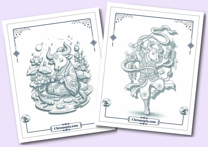 Multi-Art Lunar Ox Creations