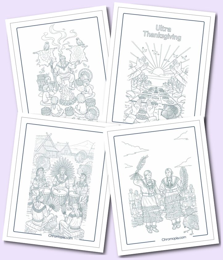 Native Americans Cultural Celebrations & Ceremonies Coloring Pages