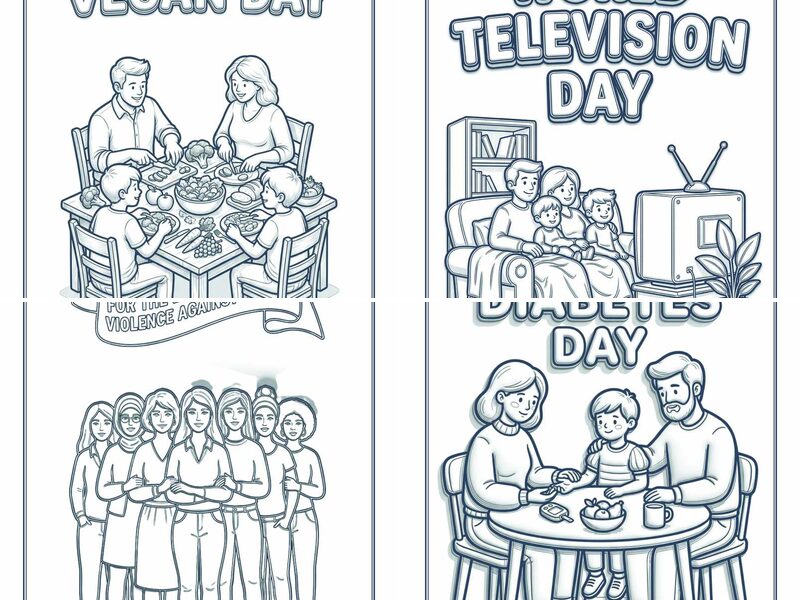 November Celebrations Coloring Pages