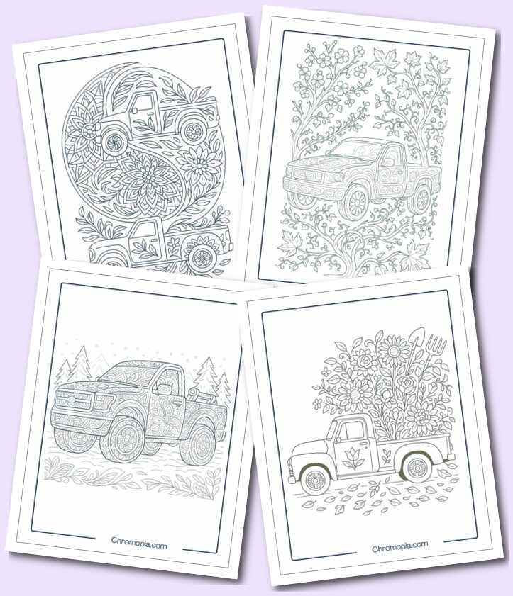 Pickup Truck Coloring Pages