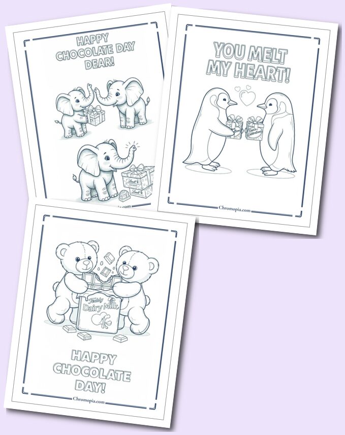 Playful Chocolate Friends