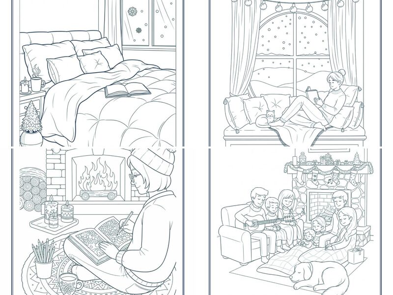 Realistic Winter Coloring Pages