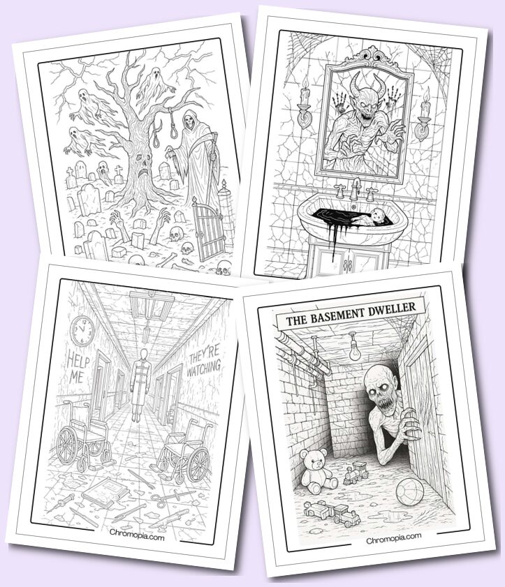 Scariest Horror Coloring Pages