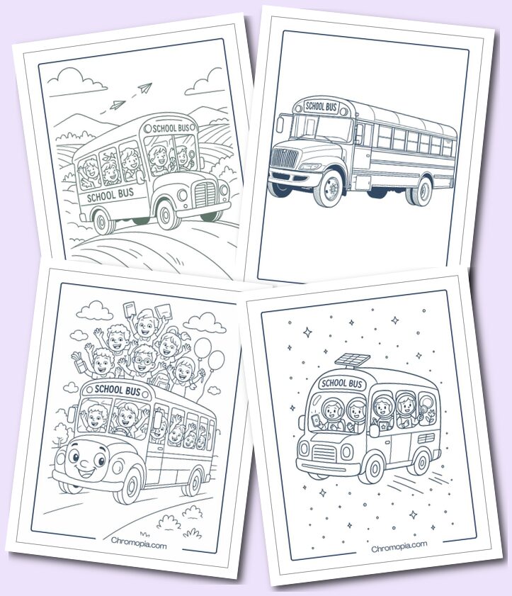 School Bus Coloring Pages