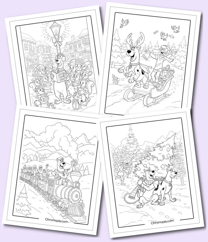 Scooby Doo Christmas Coloring Pages