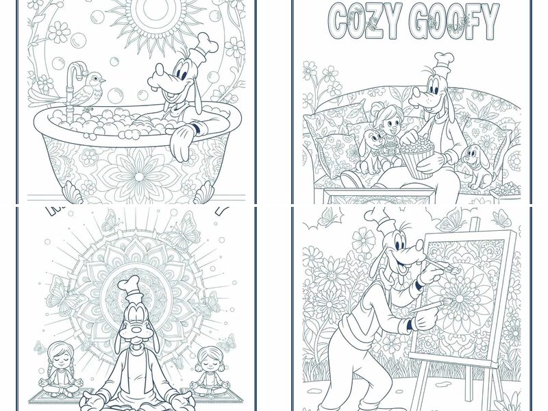Self-Care, Mindful & Therapeutic Mandala Goofy Coloring Pages
