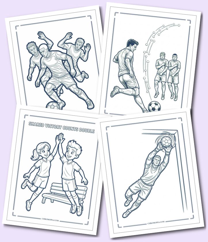 Soccer World Cup Team Players Coloring Pages