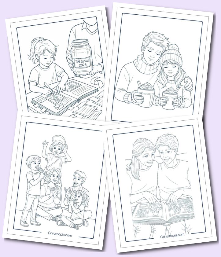 Thanksgiving Family Bonding Activities Coloring Pages