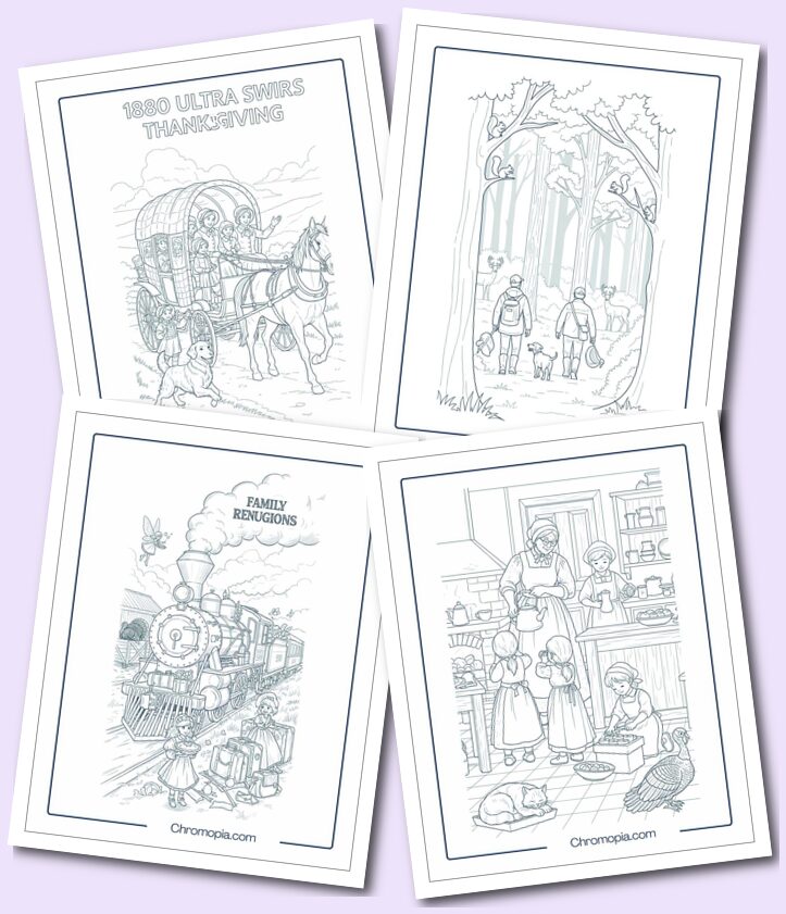 Traditional Thanksgiving Seasonal Activities coloring pages