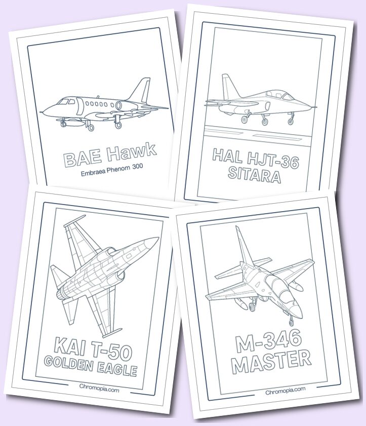 Trainer Jet Coloring Pages