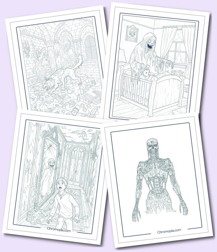 Transforming - Shapeshifting Monsters – Scary Monster Coloring Pages