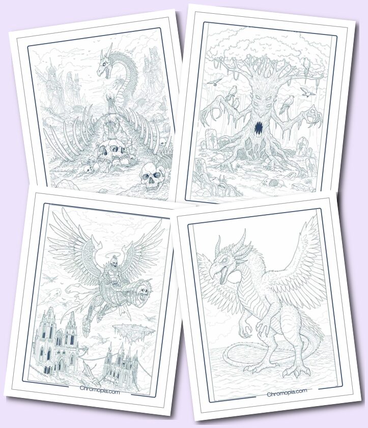 Weird Creative Monster Coloring Pages
